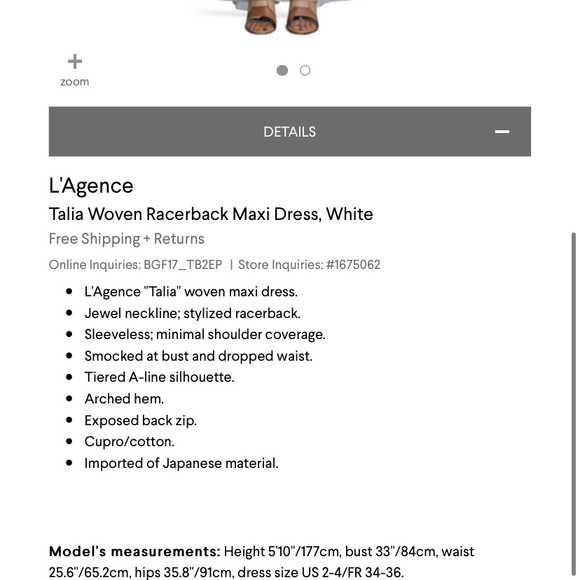 L’agence Talia White racerback dress - Picture 14 of 14